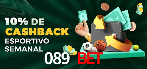 10% de bônus de cashback na 089 bet